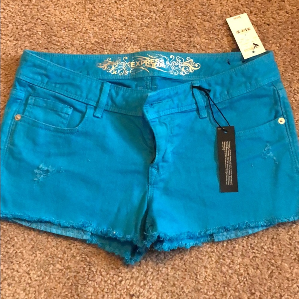 Express Jean Shorts with distressed touches